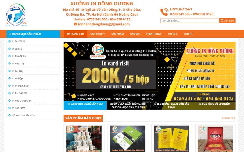 Xưởng in Đông Dương ở Đống Đa